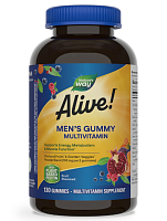 Alive! Men's Multi Gummy (комплекс мультивитаминов для мужчин) 130 мармеладок (Nature's Way)