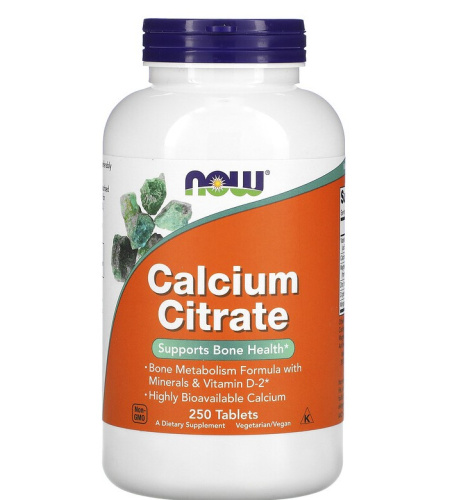 Now Foods Цитрат кальция (Calcium Citrate) 250 таблеток