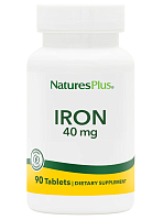 NaturesPlus Iron (Железо) 40 мг. 90 таблеток