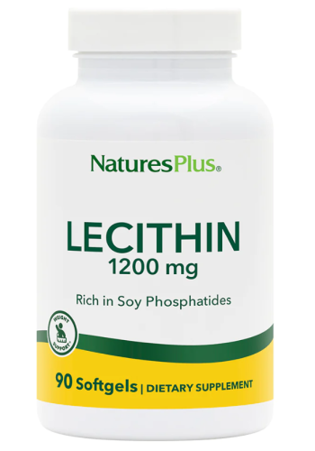 NaturesPlus Lecithin (Лецитин) 1200 мг. 90 мягких капсул