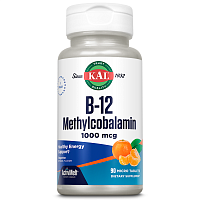 B-12 Methylcobalamin 1000 мкг (Б-12 Метилкобаламин) 90 леденцов (KAL)