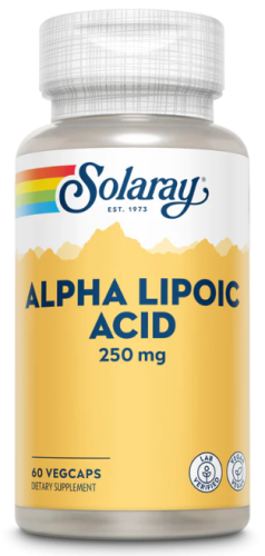 Solaray Alpha Lipoic Acid (Альфа-Липоевая кислота) 250 мг. 60 растительных капсул
