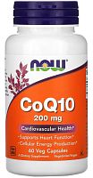 Now Foods Коэнзим Q10 (CoQ10) 200 мг. 60 растительных капсул