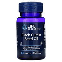 Life Extension Black Cumin Seed Oil (Масло Семян Черного Тмина) 500 мг. 60 капсул