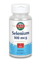 KAL Selenium Yeast-Free (Селен бездрожжевой) 100 мкг. 100 таблеток