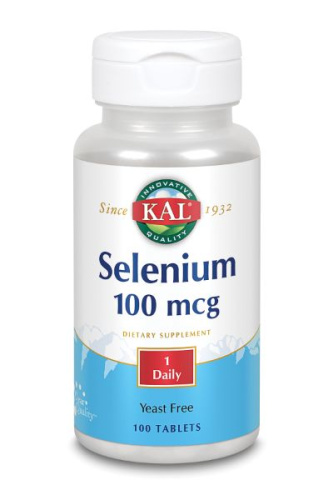 KAL Selenium Yeast-Free (Селен бездрожжевой) 100 мкг. 100 таблеток