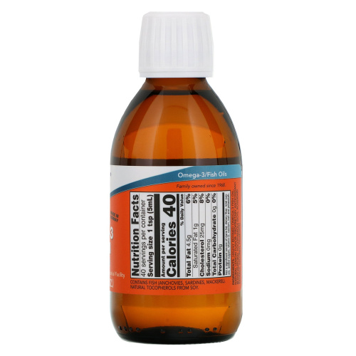 Liquid Omega-3 Fish Oil 200 мл со вкусом лимона (Now Foods) фото 3