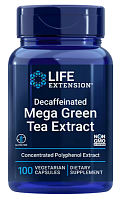 Mega Green Tea Extract Lightly Caffeinated 100 вег капсул (Life Extension)