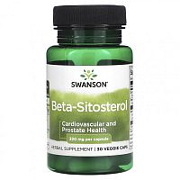 Swanson Beta-Sitosterol (Бета-ситостерол) 320 мг. 30 растительных капсул