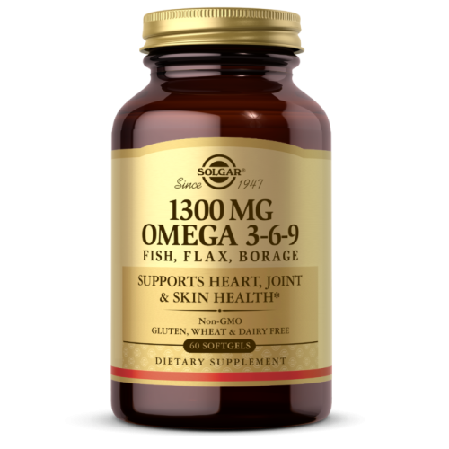 Omega 3-6-9 (Омега 3-6-9) 1300 мг 60 капсул (Solgar)