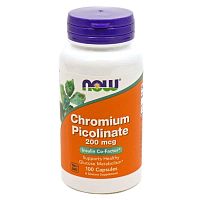 Chromium Picolinate 200 мкг (Пиколинат хрома) 100 вег капсул (Now Foods)