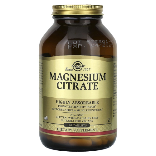Magnesium Citrate (Цитрат магния) 120 таблеток (Solgar) Magnesium Citrate (Цитрат магния) 120 таблеток (Solgar)