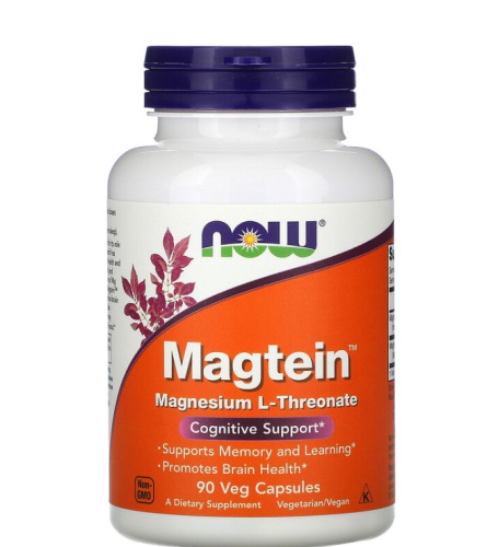 Now Foods Magtein L-Треонат магния 90 растительных капсул фото 3