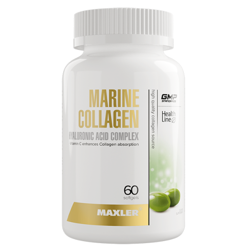 Maxler Marine Collagen + Hyaluronic Acid Complex (Комплекс морского коллагена и гиалуроновой кислоты) 60 капсул 