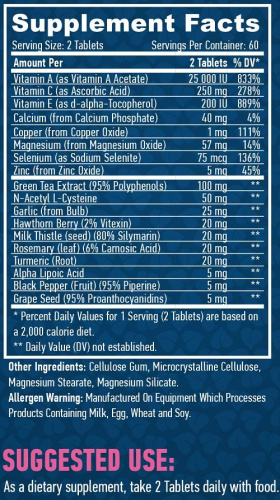 Antioxidant Complex (Антиоксидантный комплекс) 120 табл (Haya Labs) фото 2