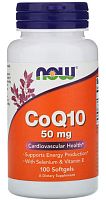 Now Foods CoQ10 with Selenium & Vitamin E (Коэнзим Q10 с Селеном и Витамином Е) 50 мг. 100 мягких капсул