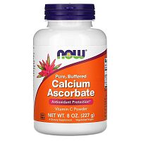 Now Foods Calcium Ascorbate Buffered Буферизованный Аскорбат Кальция 227 гр.