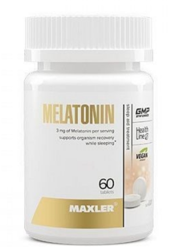 Maxler Melatonin (Мелатонин) 3 мг. 60 таблеток