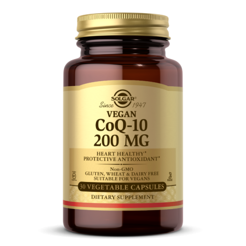 Vegan CoQ-10 200 мг (Веганский Коэнзим Q-10) 30 веган капсул (Solgar)