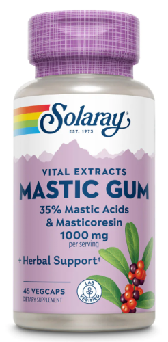 Mastic Gum 1000 mg (Мастиковая смола 1000 мг) 45 вег капсул (Solaray)