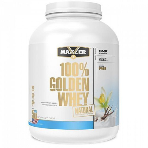 Сывороточный протеин Maxler 100% Golden Whey Natural (5lb) 2270 г.
