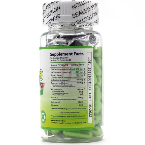 LiveR pro (TUDCA 250 mg) Тудка для печени и желчного пузыря 60 капсул (REVANGE) фото 2