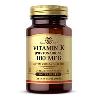 Solgar Витамин K Фитоменадион (Vitamin K Phytonadione) 100 мкг. 100 таблеток