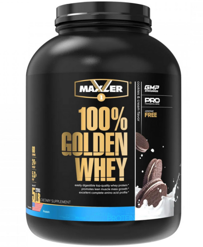Сывороточный концентрат 100% Golden Whey 2270 гр (Maxler)_