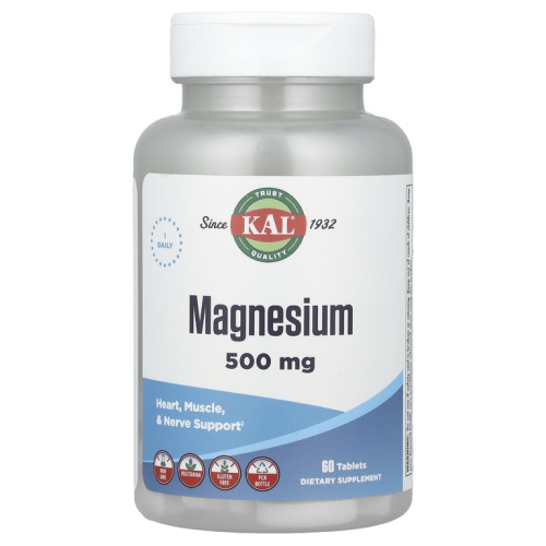 KAL Магний комплексный (Magnesium) 500 мг. 60 таблеток