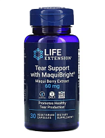 Life Extension Tear Support with MaquiBright (Средство против слезотечения с MaquiBright экстрактом ягод маки) 60 мг. 30 растительных капсул