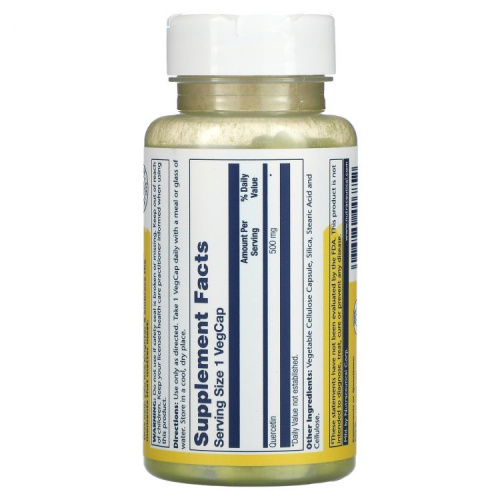 Quercetin 500 mg (Кверцетин 500 мг) 90 вег капсул (Solaray) фото 4