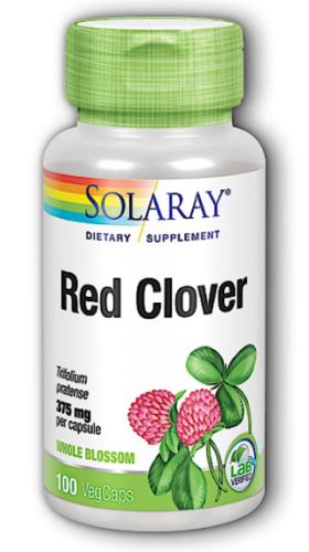 Red Clover 375 мг (красный клевер 375 мг) 100 вег капсул (Solaray) фото 3