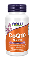Now Foods CoQ10 (Коэнзим Q10) 150 мг. 100 растительных капсул