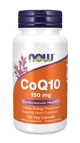 Now Foods CoQ10 (Коэнзим Q10) 150 мг. 100 растительных капсул