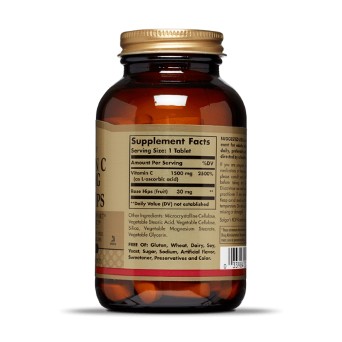 Solgar Витамин С и Шиповник (Vitamin C with Rose Hips) 1500 мг. 180 таблеток фото 2