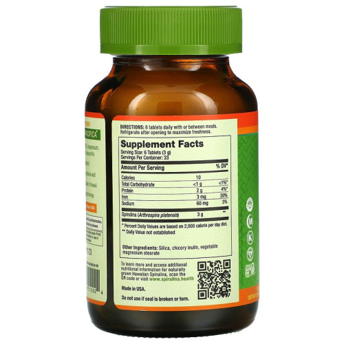 Pure Hawaiian Spirulina 200 таблеток (Nutrex Hawaii) фото 2