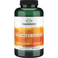 Niacinamide B3 500 mg (Ниациномид Б3) 250 капс (Swanson)
