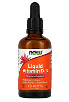 Now Foods Liquid Vitamin D-3 (Витамин D-3 жидкий) 400 МЕ 60 мл.