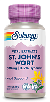 Solaray St. John's Wort Extract (Зверобой, 0.3% гиперицина) 300 мг. 60 растительных капсул