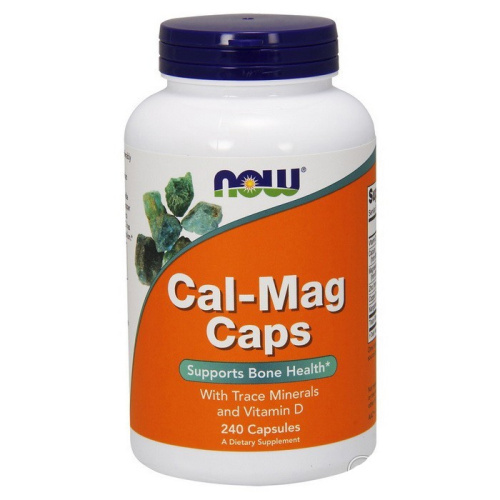 Now Foods Cal-Mag Caps with Vitamin D (Кальций и Магний + Витамин D) 240 растительных капсул фото 4