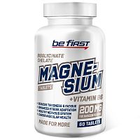 Magnesium + B6 (магний бисглицинат хелат + Б6) 60 таблеток (Be First)