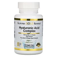 Hyaluronic Acid Complex (Комплекс с гиалуроновой кислотой) 60 капсул (California Gold Nutrition)
