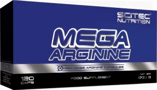 Mega Arginine 1300 mg (Мега Аргинин 1300 мг в капсуле) 120 капсул (Scitec Nutrition) фото 2