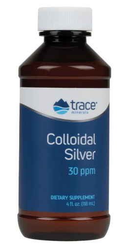 Colloidal Silver 30 PPM (Коллоидное серебро 30 частей на миллион) 118 мл Trace Minerals