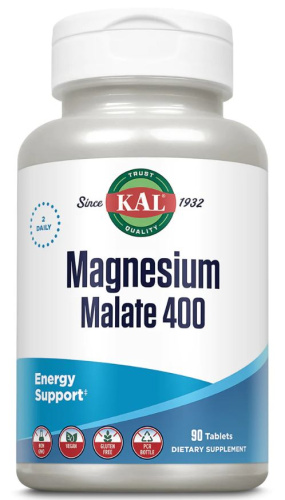 KAL Magnesium Malate (Малат магния) 400 мг. 90 таблеток