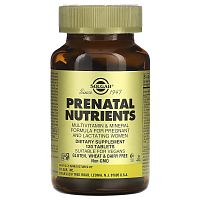 Prenatal Nutrients 120 таблеток (Solgar)