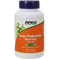 Now Foods Saw Palmetto Berries (Со Пальметто, Ягоды сереноя) 550 мг. 100 капсул