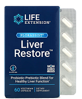 Life Extension FLORASSIST Liver Restore (Добавка для здоровья печени) 60 растительных капсул