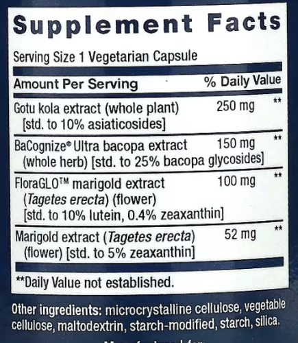 Life Extension Quick Brain Nootropic (Ноотропный препарат) 30 растительных капсул фото 3