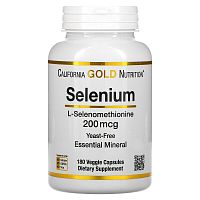 Selenium (Селен бездрожжевой) 200 мкг 180 капсул (California Gold Nutrition)